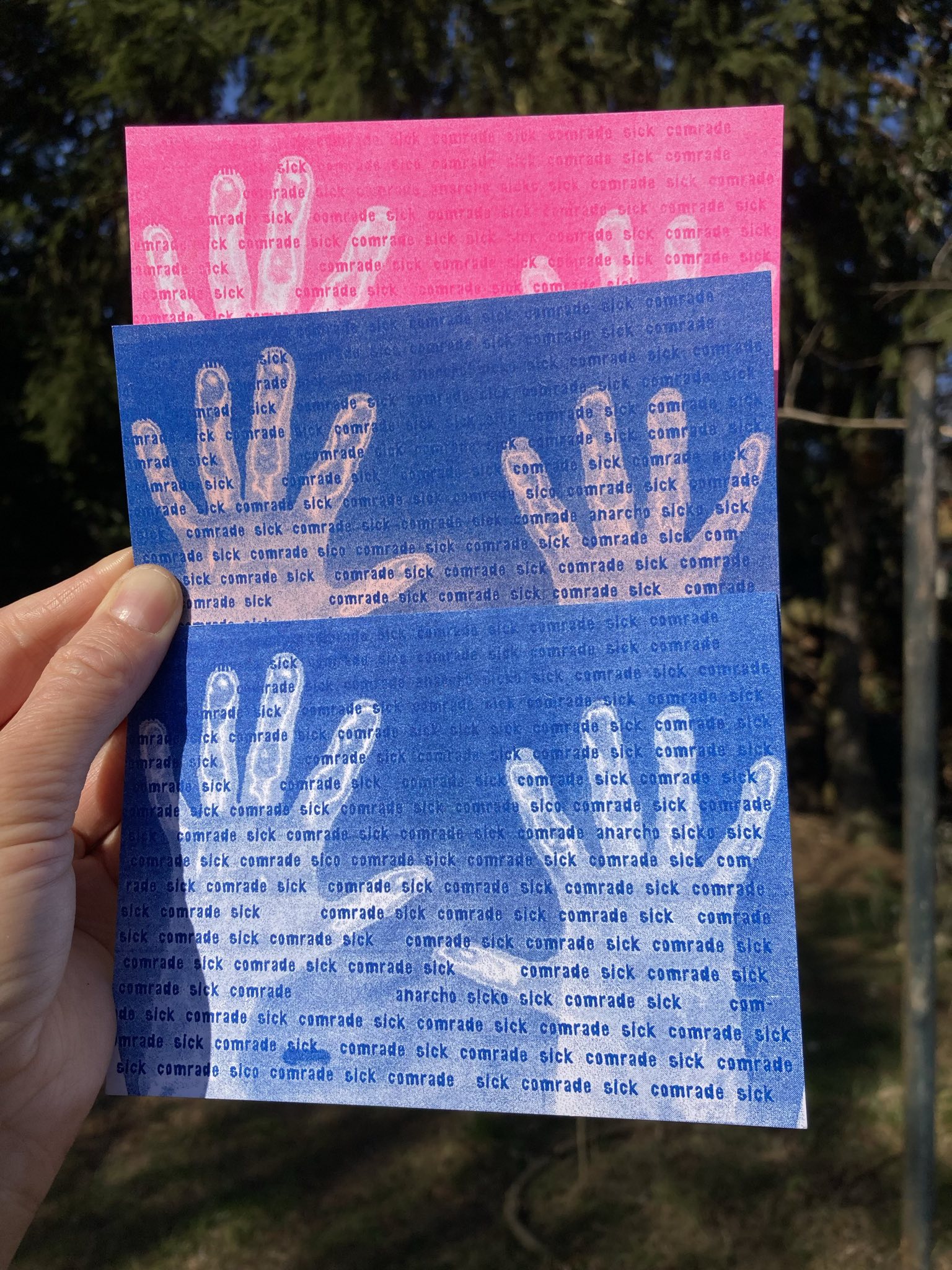 A mini zine of How's your covid grief? An article by Cindy Milstein